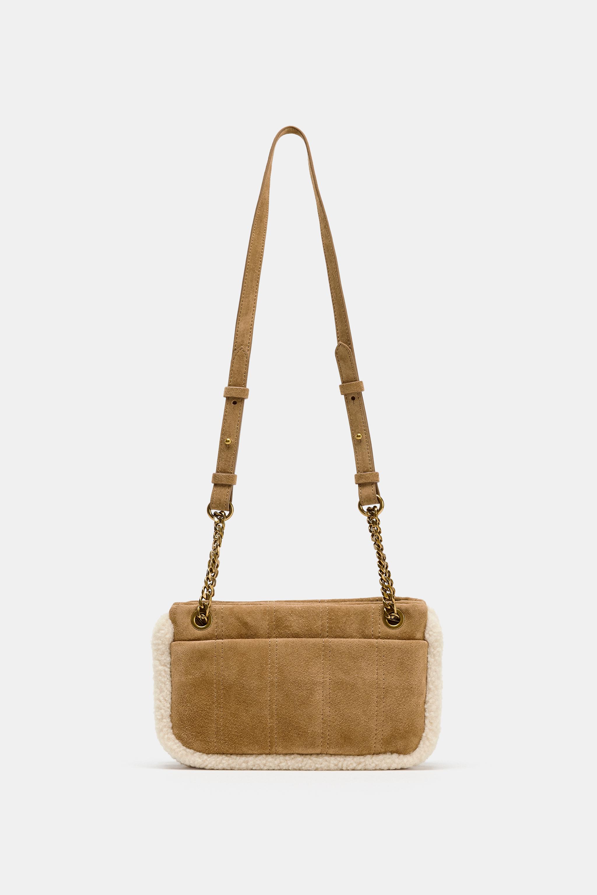 COMBINED LEATHER CROSSBODY BAG